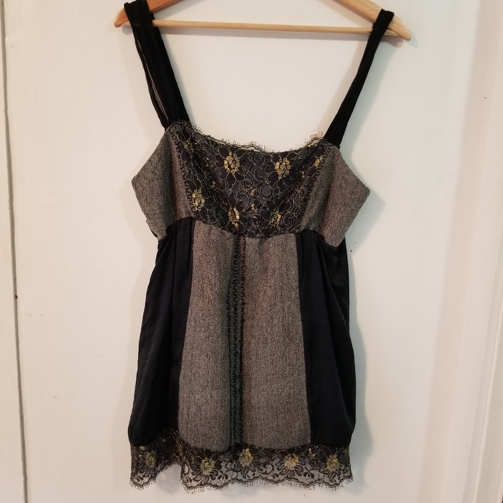 Silk Lace Boho Mini Dress
